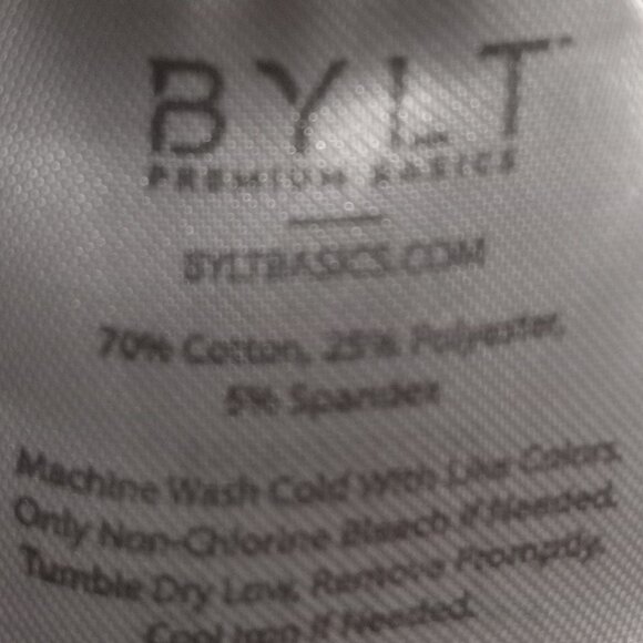 BYLT Premium Basics Men's Drop Cut Lux Short Sleeve Shirt XL Sand - Picture 5 of 8